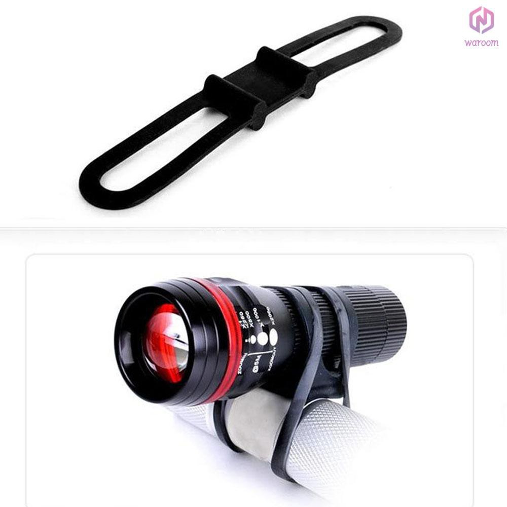 PAGOW Bike Light Mounting Bands - 20 Pack Silicone Rubber Straps For Bicycle Lights