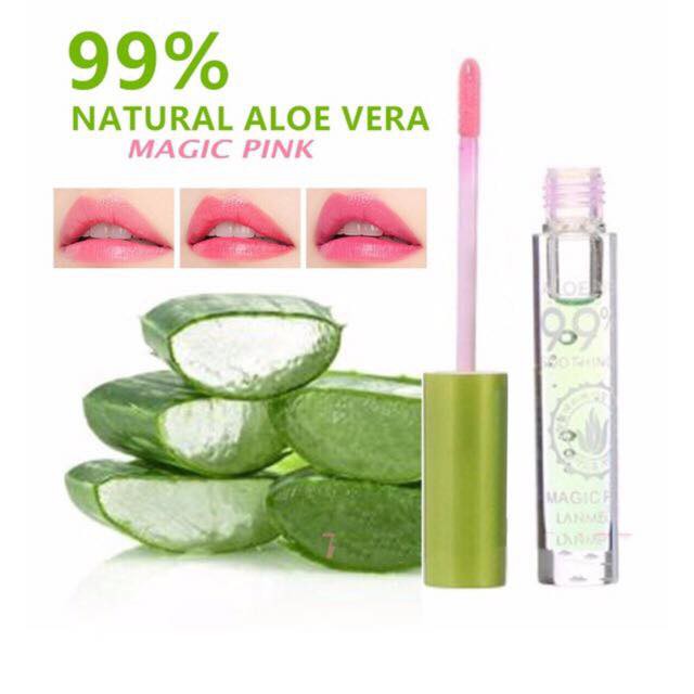 Aloe Vera Smoothing Gel 99 Magic Pink Lip Gloss Shopee Philippines
