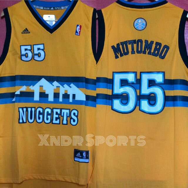 denver nuggets jersey yellow