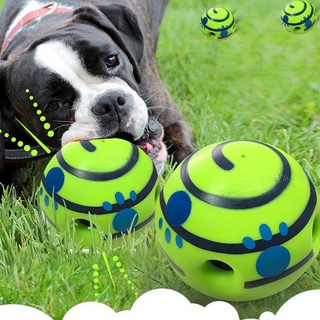 Hipidog 14cm Ball Interactive Dog Toy Fun Giggle Sounds Puppy Chew Wobble Wag