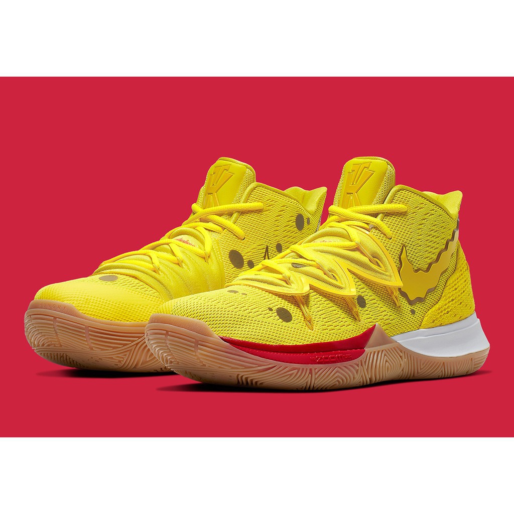 Sepatu Basket Desain Spongebob X Nike Kyrie 5 untuk Unisex
