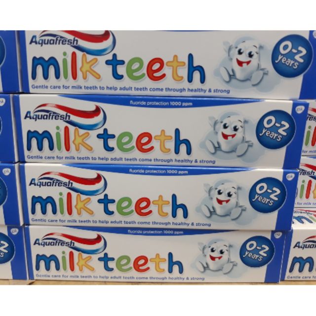 milk teeth toothpaste swallowed