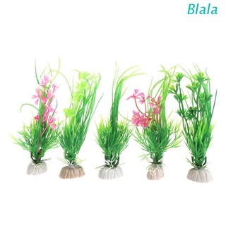 Blala Design Artificial Plastic Aquarium Plants Grass Background FishTank Decoration