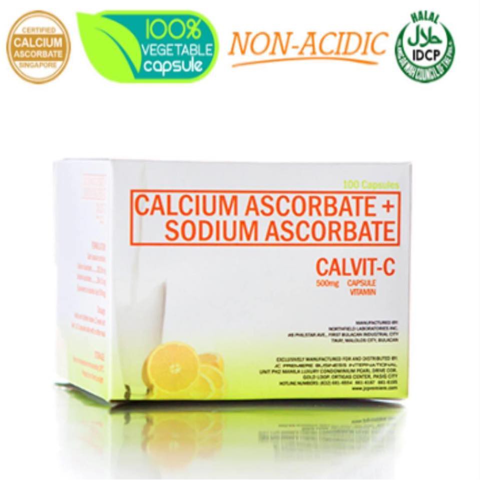 Calvit C Calcium Ascorbate Sodium Ascorbate Vitamins Shopee Philippines