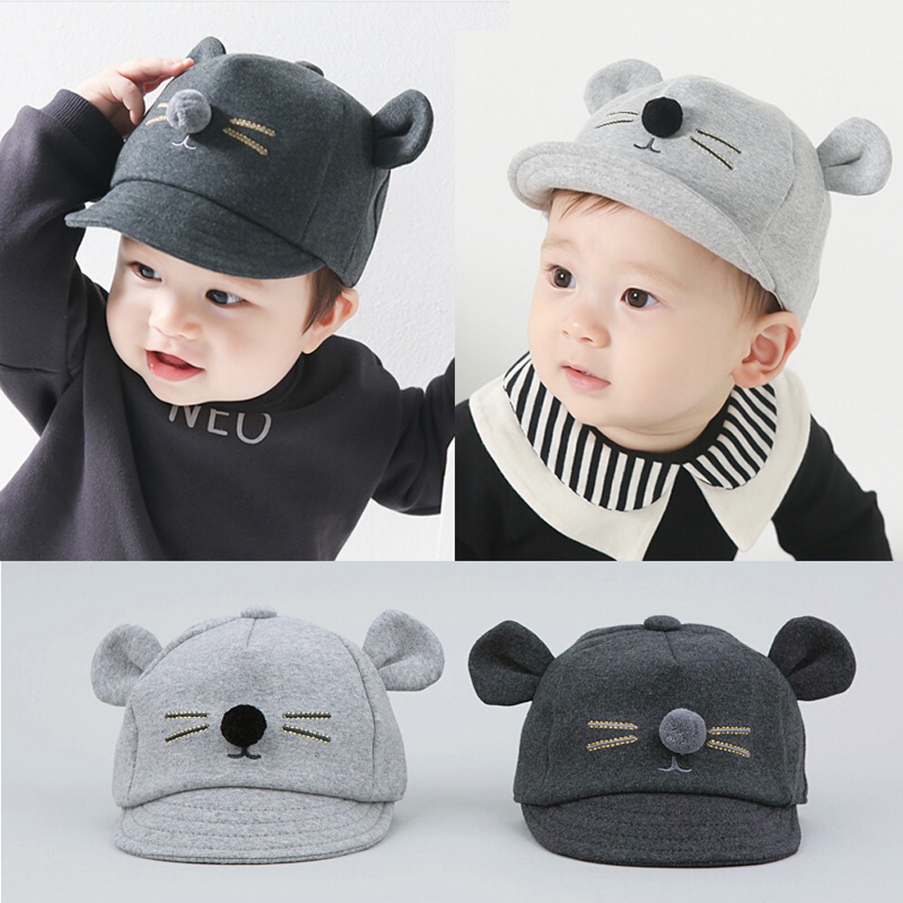 grey infant hat