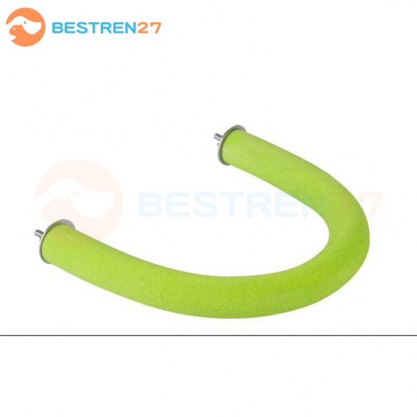 Bird Perch Stand Parrot Nail File Toys Bird Station Bars Curved Corner