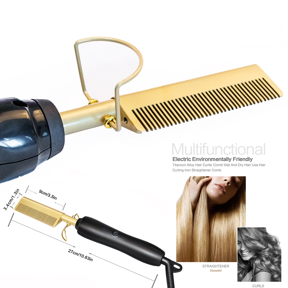 comb to use with flat iron