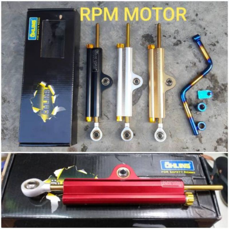 Ohlins magnesium dumper stering Handlebar Stabilizer plus twotone