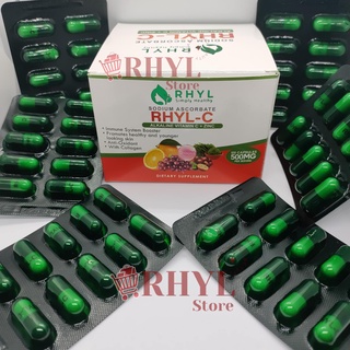 RHYL C 100 Capsules [Blister Pack] Sodium Ascorbate Alkaline Vitamin C 500mg with ZINC & Collagen