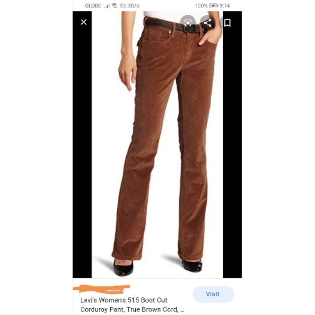 ladies bootcut cords