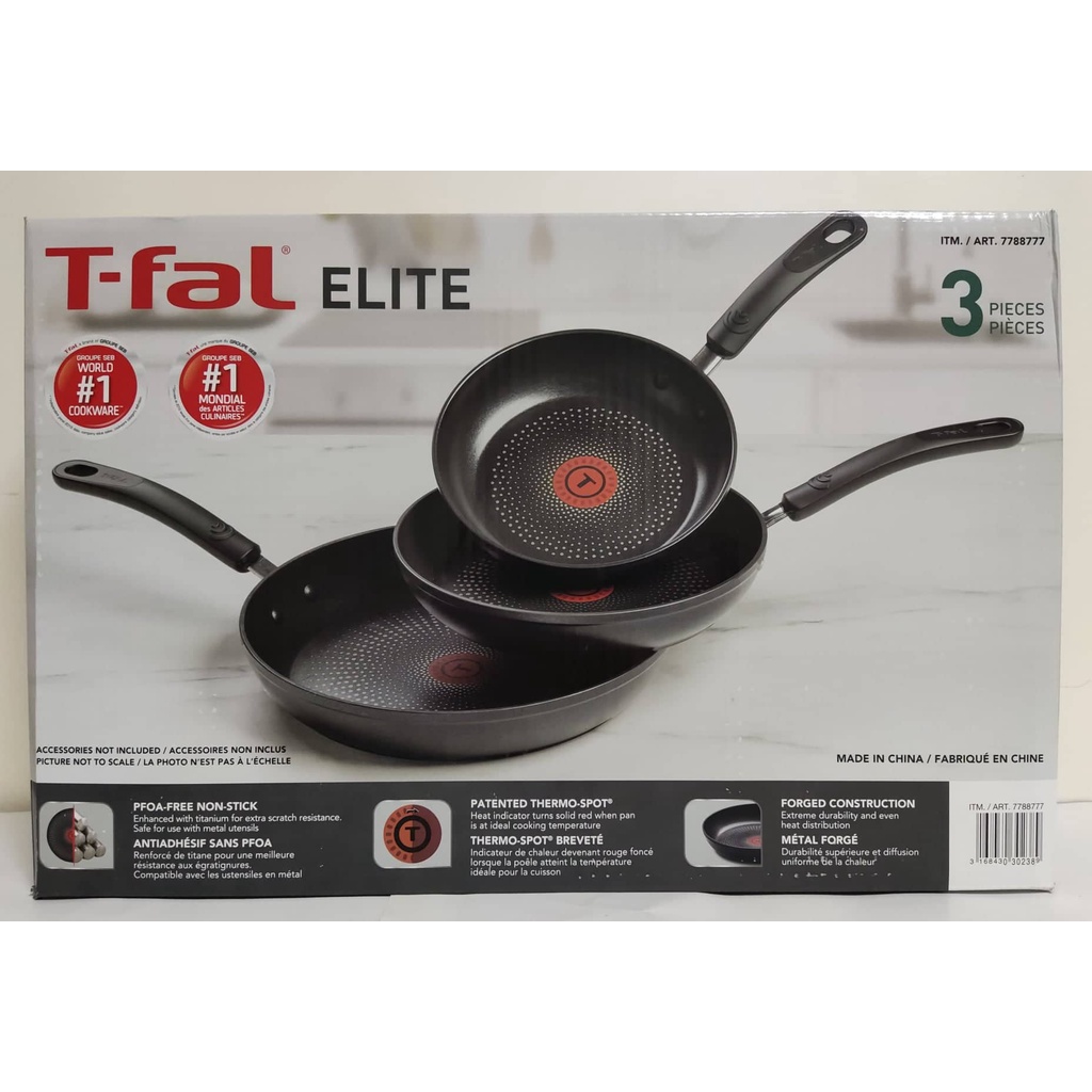 Tfal 3 pcs NonStick Frying Pan Shopee Philippines