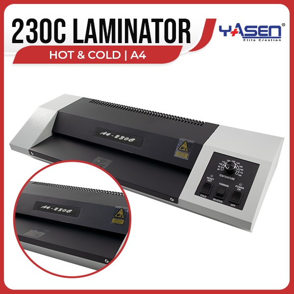 Photo Laminator Hot Cold Laminating Machine 230C HD Laminator A4