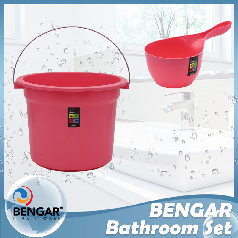 pail and dipper bucket pail timba water dipper water plastic bucket