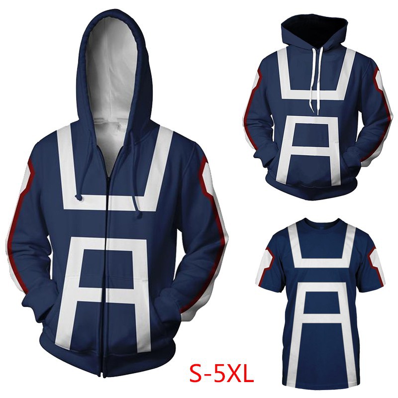 my hero academia gym uniform hoodie