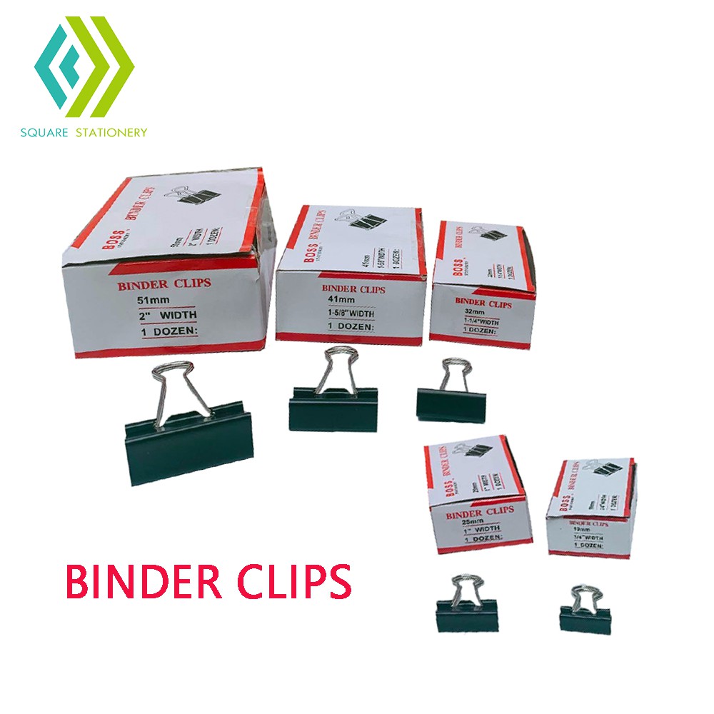 Paper Binder Clips Available In Different Sizes COD By Square