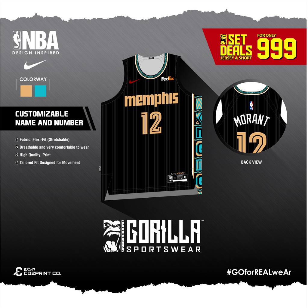 Memphis Grizzlies City Edition Jersey Full Sublimation Shopee Philippines