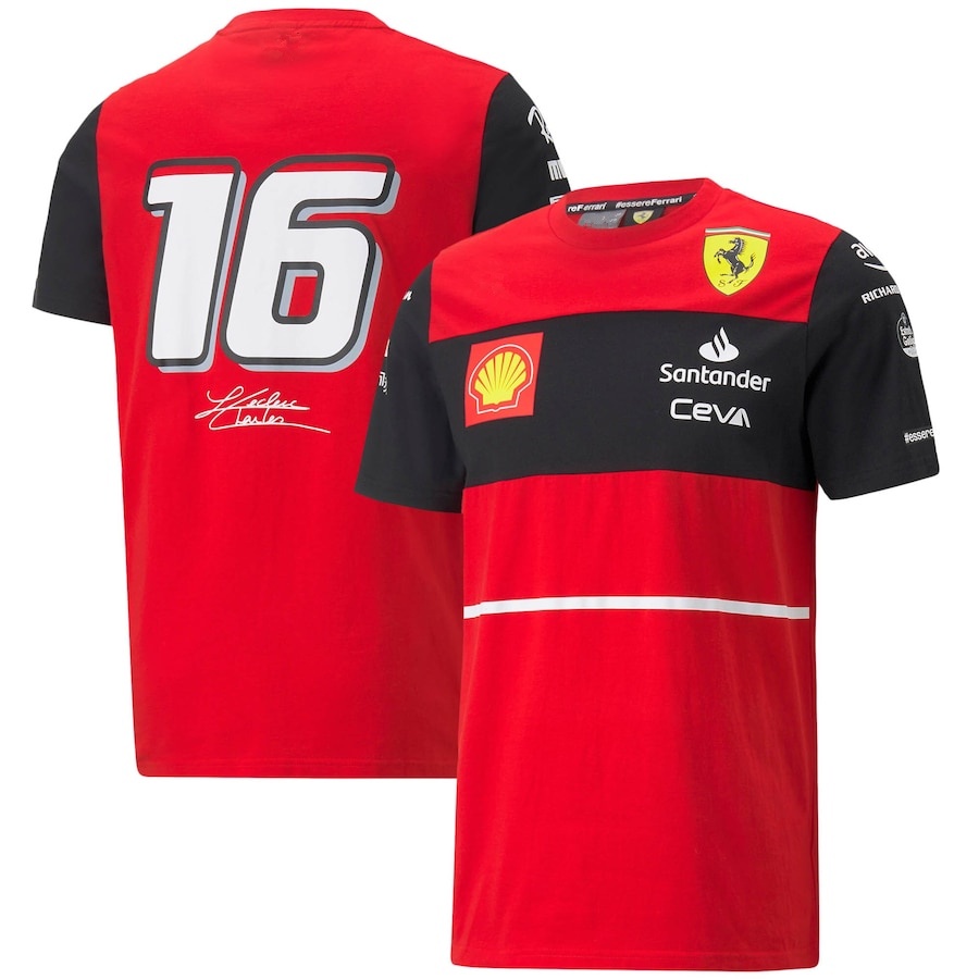 Scuderia Ferrari 2022 2023 Team Charles Leclerc TShirt Team Shopee