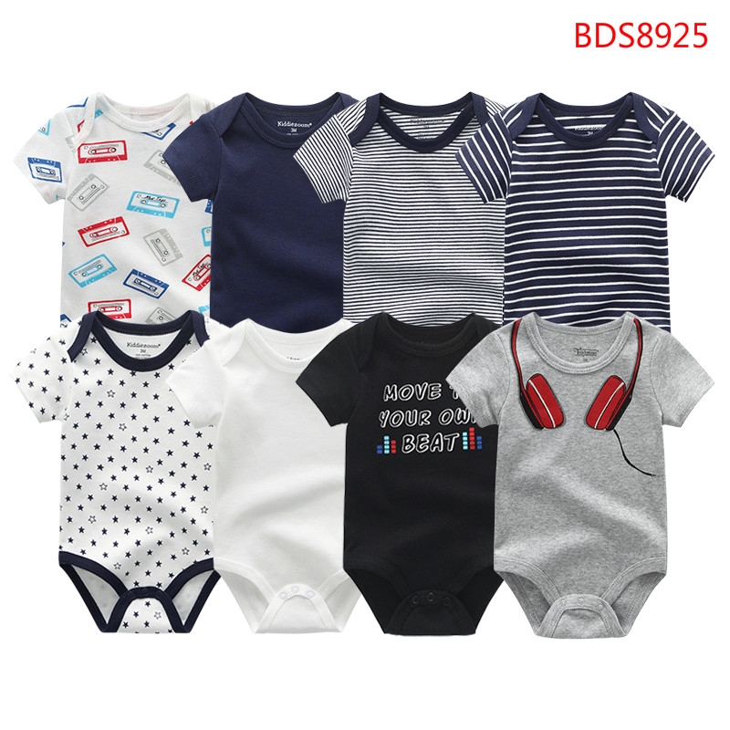 8pcs Baby Clothes Set Infant Clothes Short Sleeve Baby Clothes Jumpsuit |  Shopee Philippines