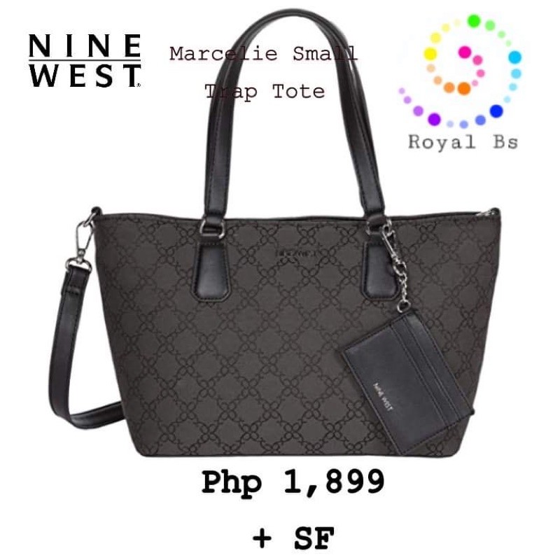 nine west marcelie small trap tote