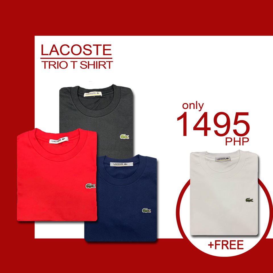 lacoste plain shirt