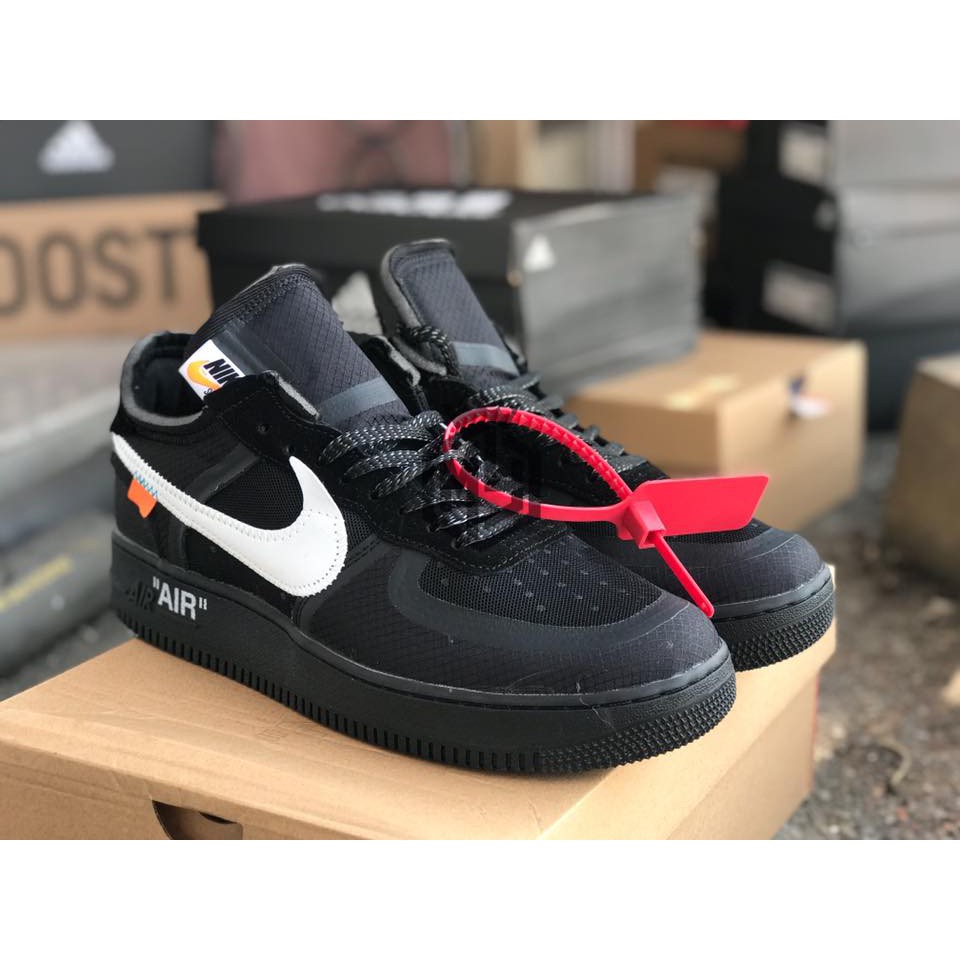air force 1 off white black