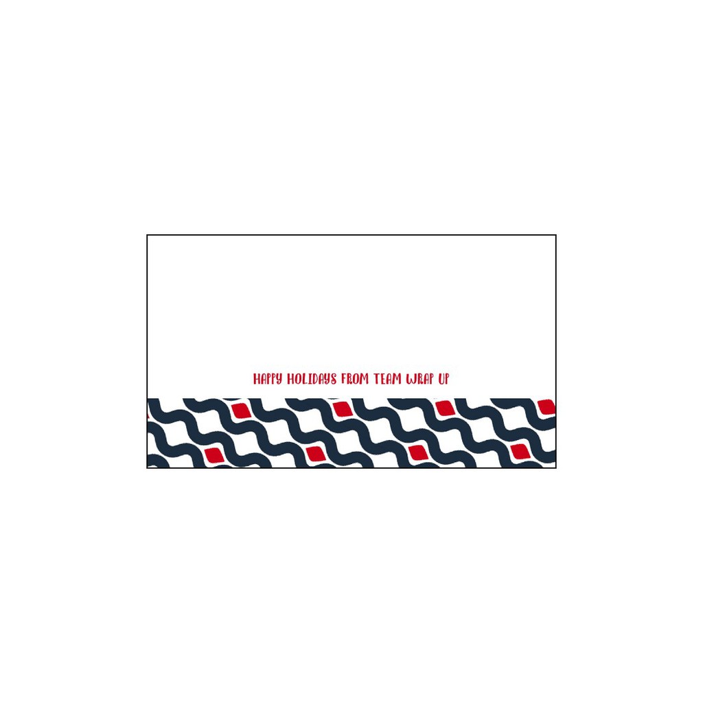 Personalized Gift Tags / Sticker Tags Blue Swirls Red Diamonds