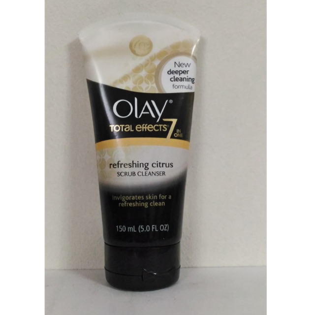 olay total effects refreshing citrus scrub face cleanser