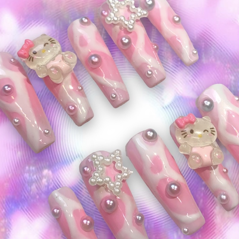 Kawaii Cyborg Press On Nails Set | Shopee Philippines