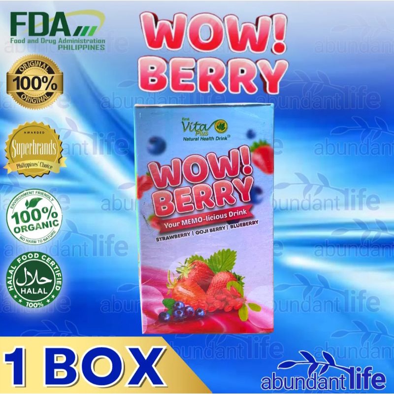 1 BOX WOW BERRY POWDER JUICE DRINK Shopee Philippines