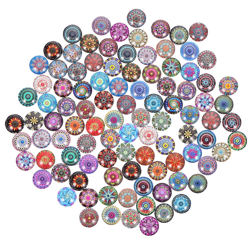 100pcs Fashion Glass Patches Delicate Gemstone Jewelry Pendants for DIY ...