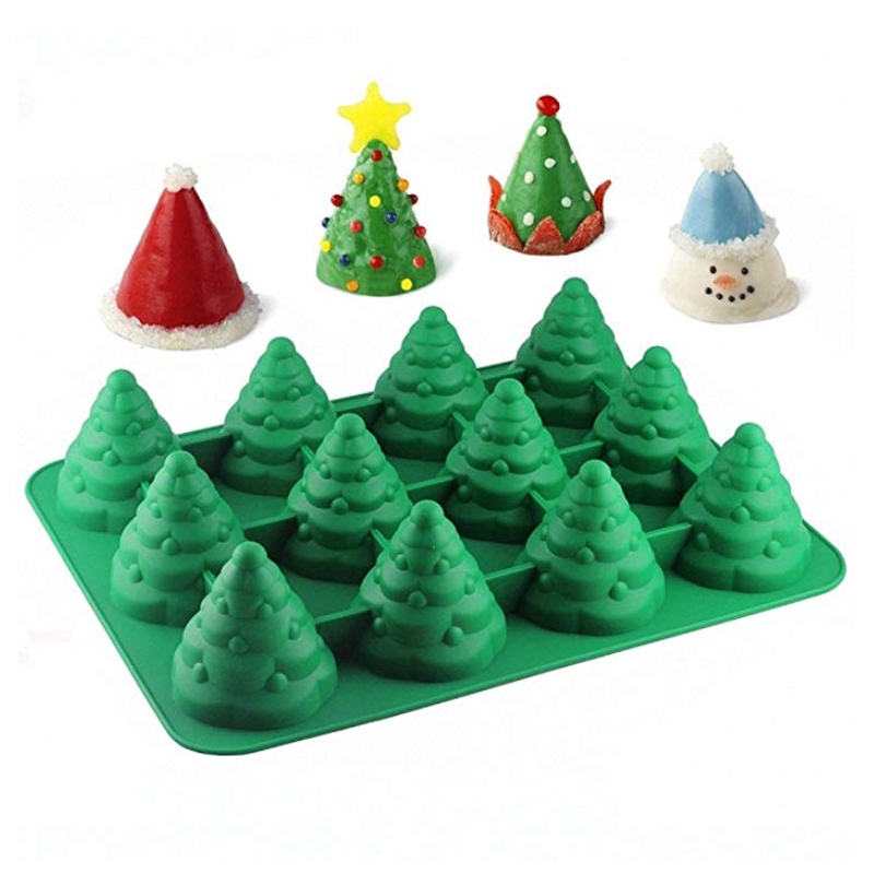 12 Even Christmas Tree Cake Mold Silicone Baking Mold 3d Chocolate Cake Bg Shopee Philippines