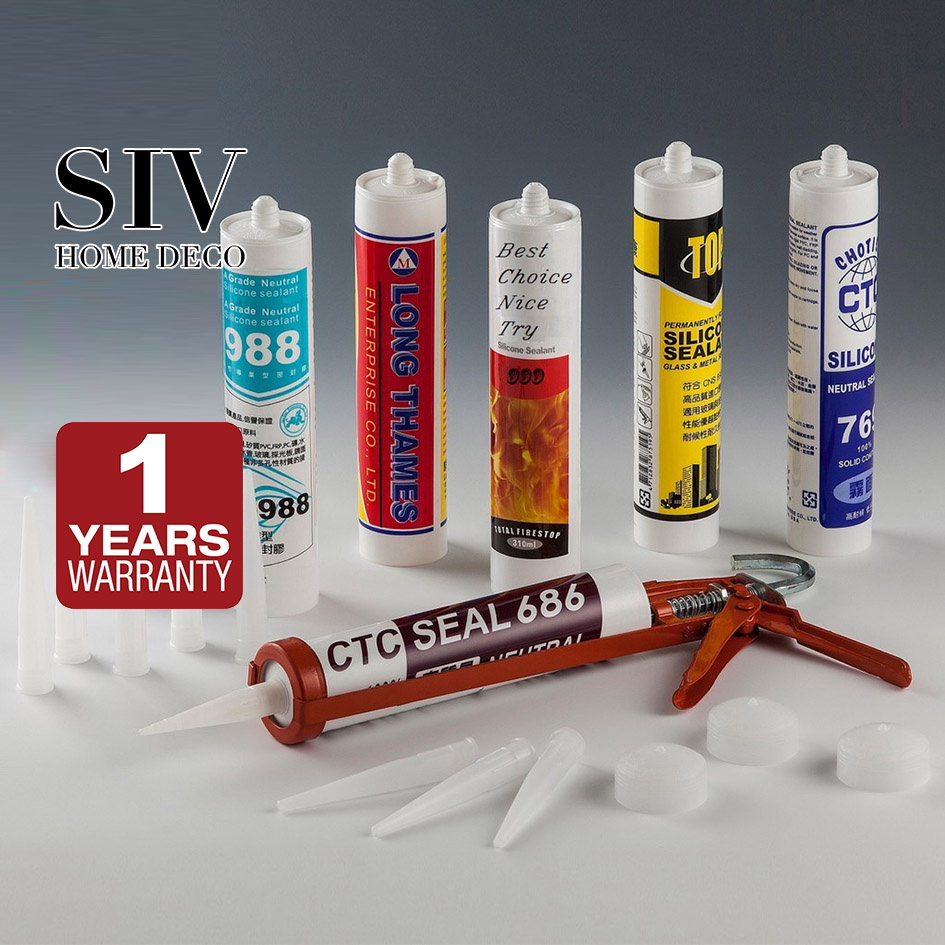 SIV Silicon Sealant Gun Strong Adhesive 1 Year Warrenty 300ML Shopee