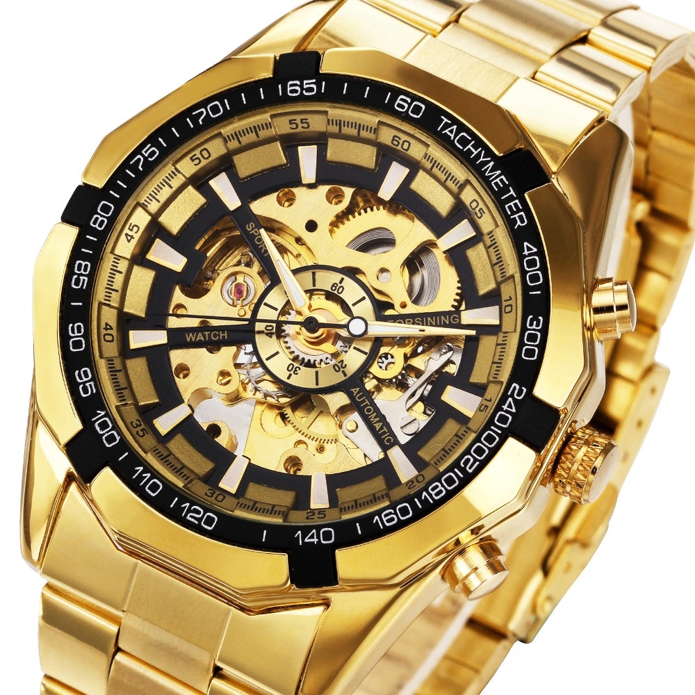 mechanical watch gold