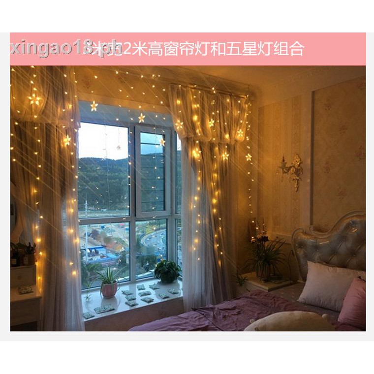 rice lights in bedroom