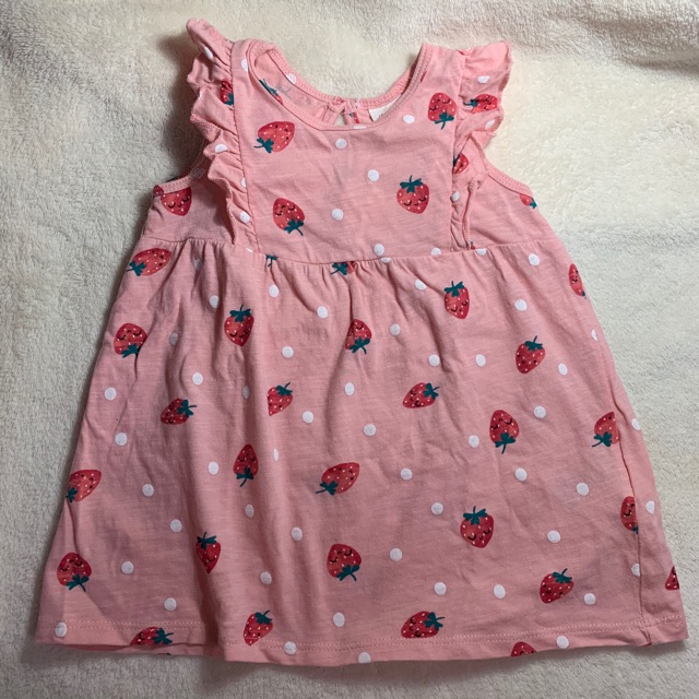 h&m strawberry dress