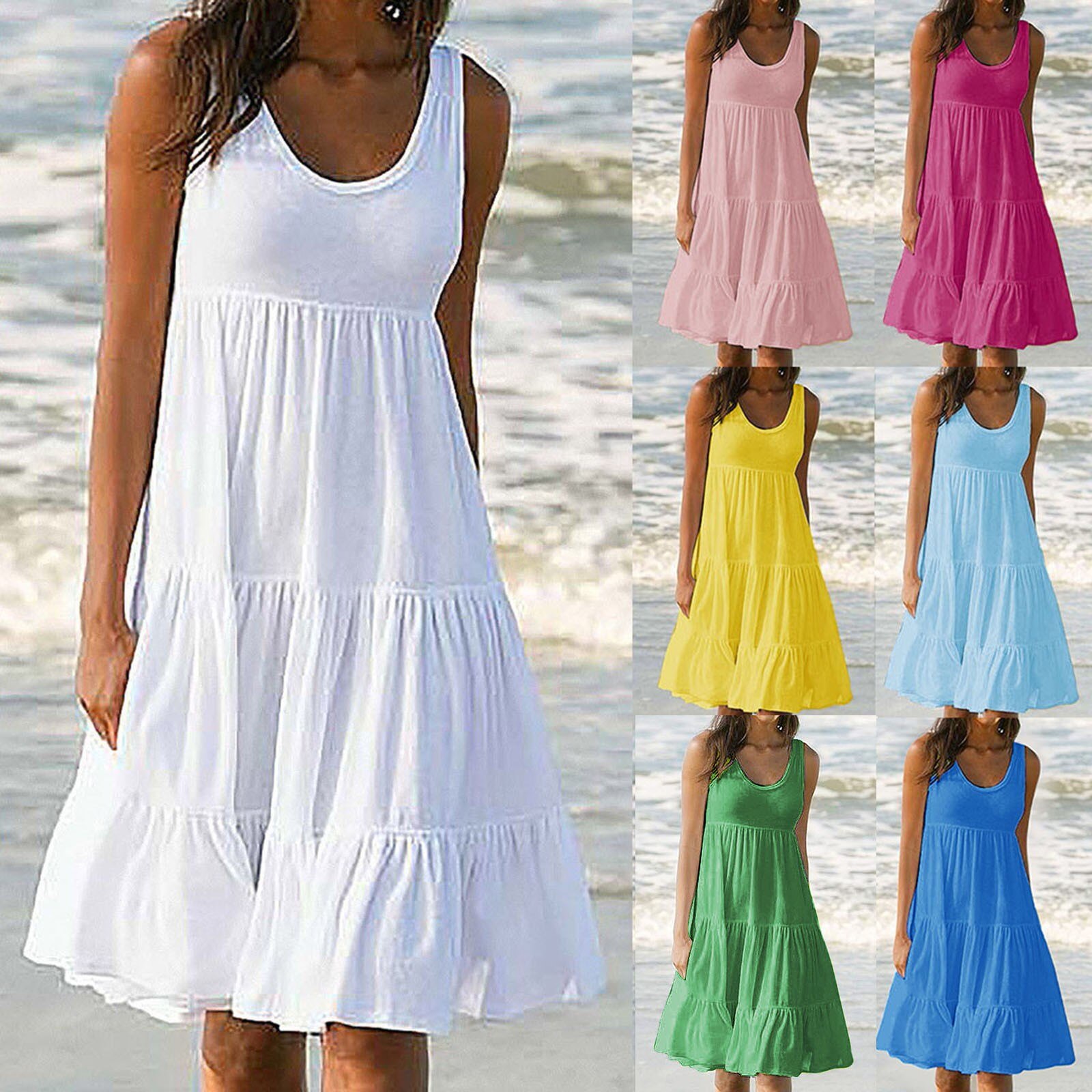 52 Dresses for Women 2021 Sleeveless 