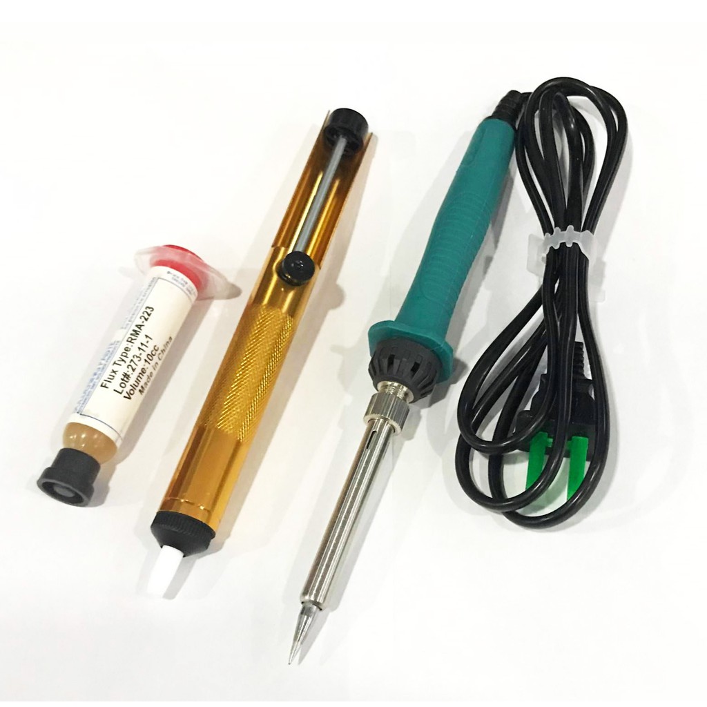 ⚡High Quality Soldering Iron and Desoldering Pump with Flux Soldering