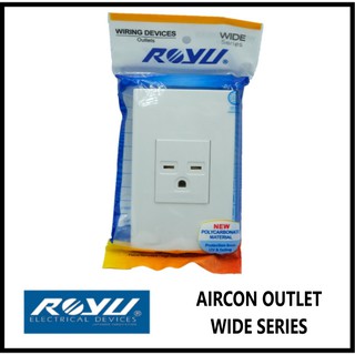 Royu 1 Gang Aircon Outlet Set Wide Series 20a 250v Wd901 Shopee Philippines