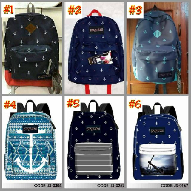 COD JS BAG BACKPACK DESIGN ANCHOR 2900192 Shopee Philippines