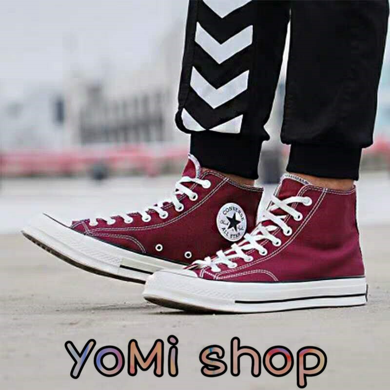 converse maroon high cut