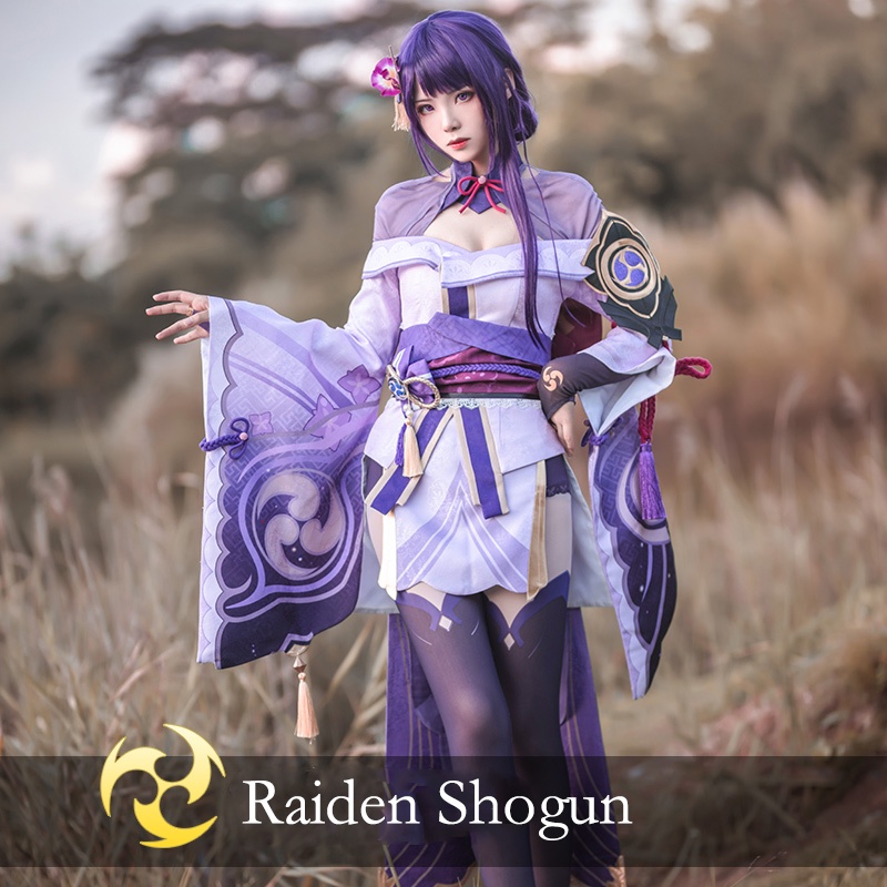 Game Genshin Impact Raiden Shogun Cosplay Costume Baal Raiden Shogun Cosplay Costume Sexy Women 