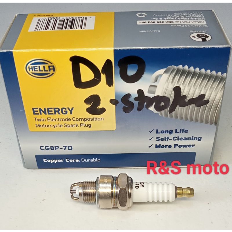 Twin Electrode Spark Plug for Dio (2T) and other 2 stroke motorcycles