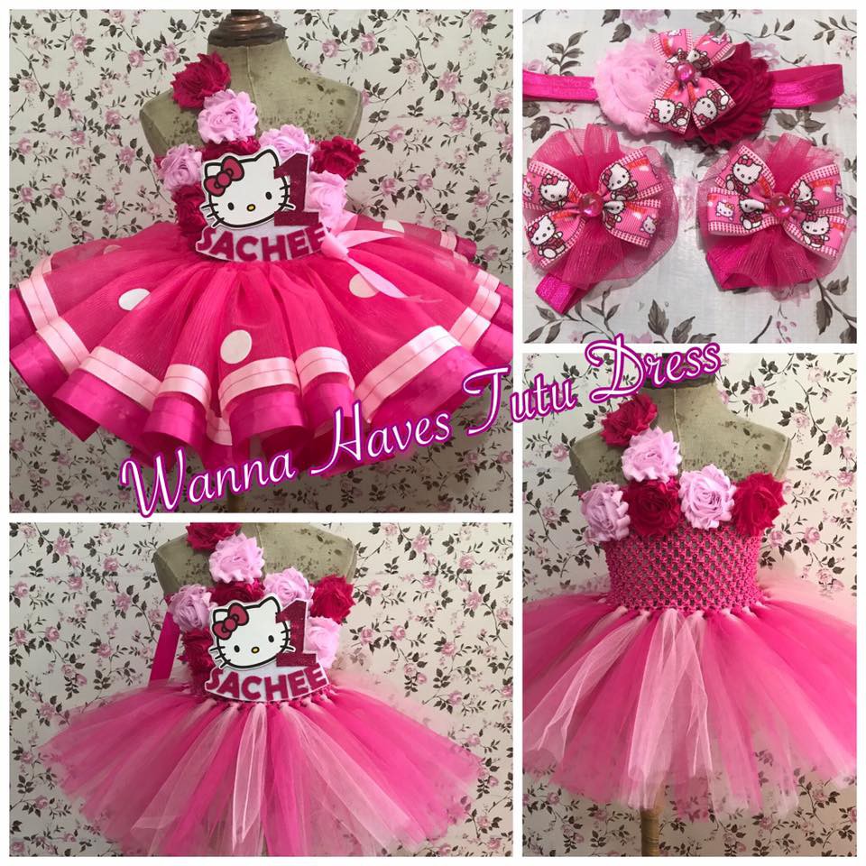 hello kitty tutu dress 1st birthday