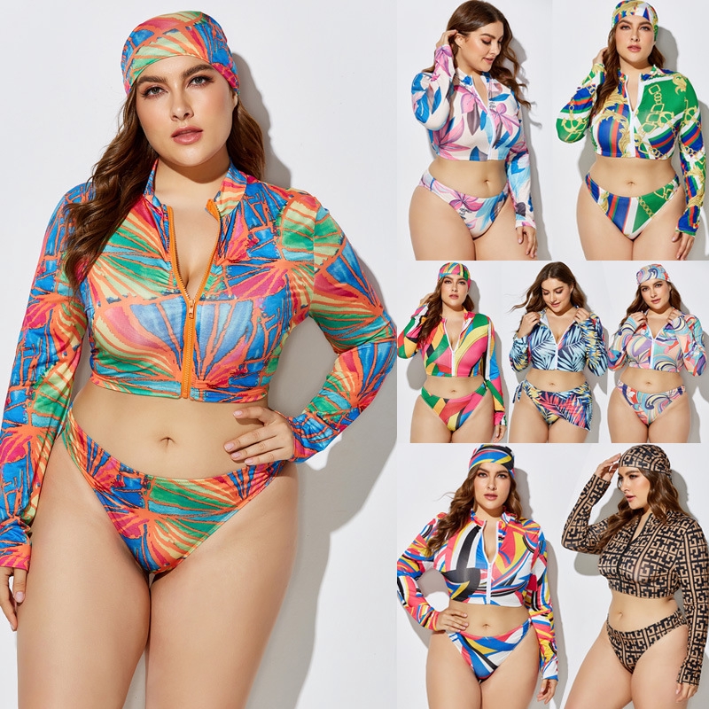 long sleeve bathing suit plus size