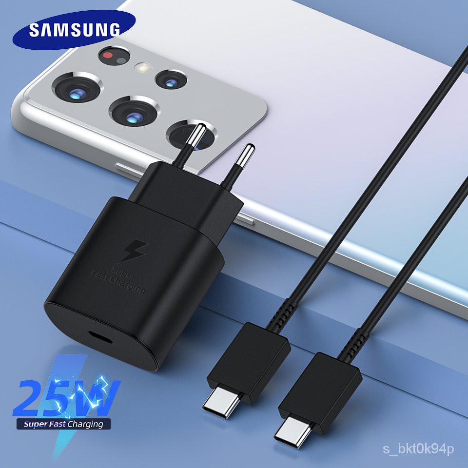 Original Samsung S21 S 5g 25w Charger Surper Fast Charge Usb Type C Pd Pps Quick Charging Eu For G Shopee Philippines