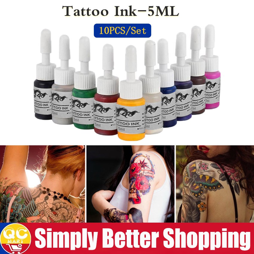Natural Plant Tattoo Pigment Permanent Makeup Bottle Tattoos Ink ...
