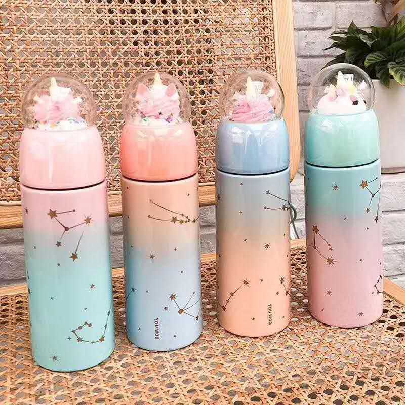 unicorn thermos water bottle