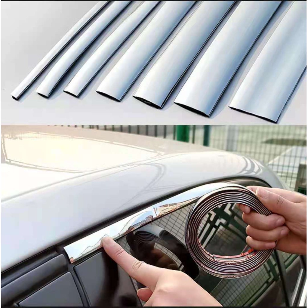 15M Silver Car Chrome Moulding Trim Strip for Window Bumper Grille Car