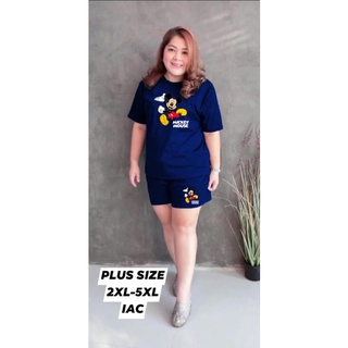 PLUS SIZE TERNO SHORT KITTY/MICKEY CAN FIT UP TO 5XL)