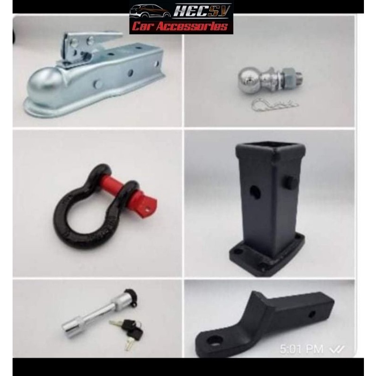 Tow Hitch Bar Converter / Adaptor Ball Mount Lock Set Hook Accessories